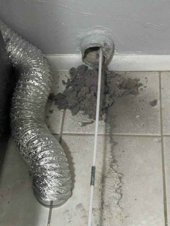 Dryer vent cleaning